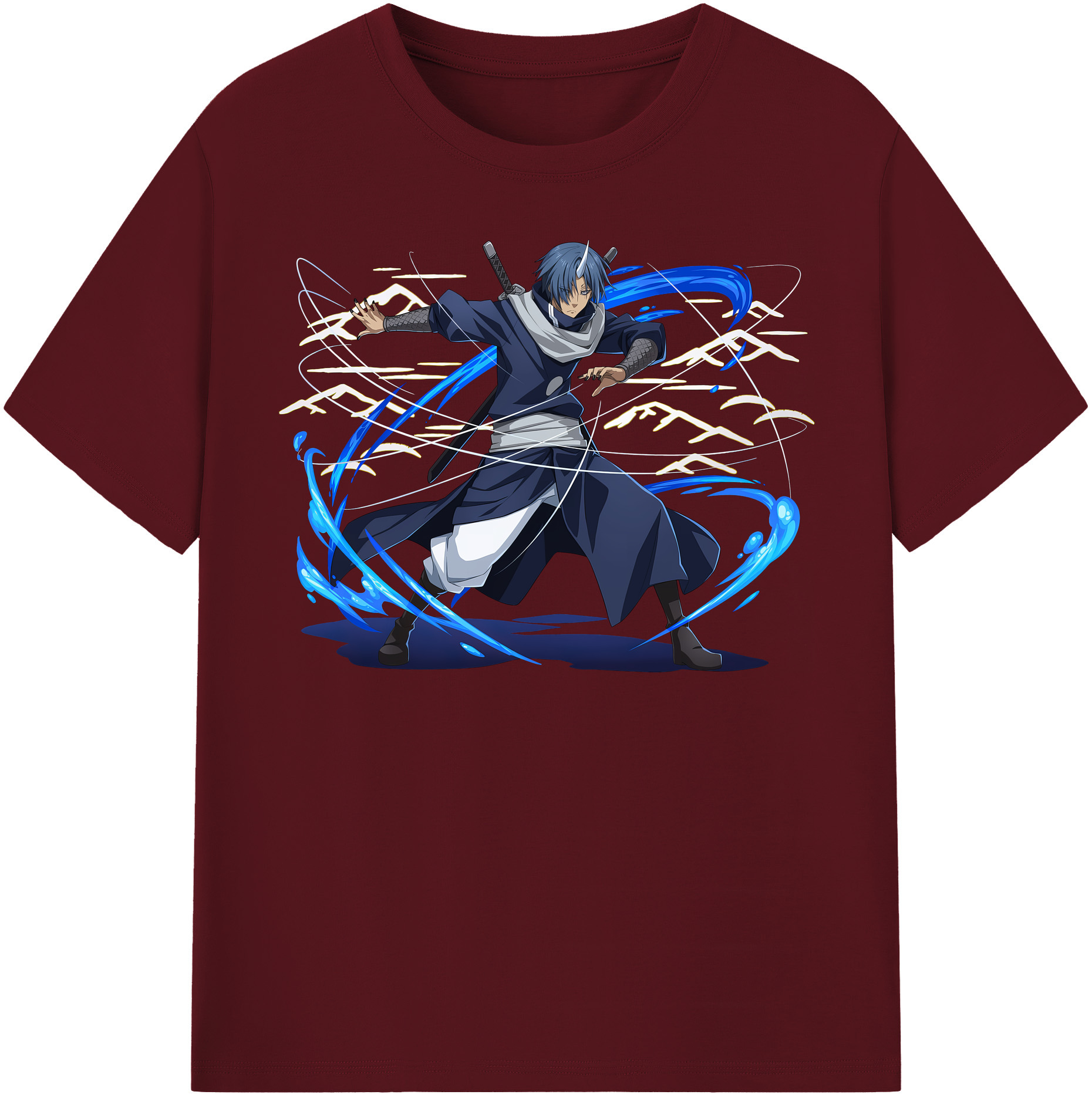 （画像用） 転スラ Regarding Reincarnated to Slime 綿100％半袖Tシャツ（フロントプリント）